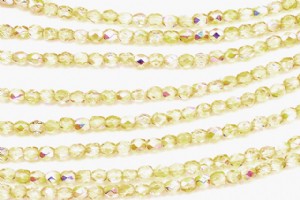 BEADSMITH棗珠-4mm(淡黃彩) - FPR04